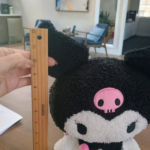 Sanrio Kuromi Plush Doll - Black & White with Pink Accents - Picture 5 of 5